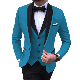  OEM Men Blazer Long Sleeve Business Suits Shawl Collar Suits Formal Suits