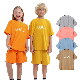  Wholesale Custom Print Logo 100% Cotton Graphic Plain Blank Kids Children T Shirt Boys Girls Clothing Oversized Tee T Shirt Kids Wear Clothing
