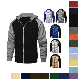  Factory Custom Zipper Hooded Fleece Color Matching Sports Men Cardigan Fleece Hoodies Street Wind Wholesale Custom Logo Printed Plain Hoodies