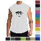  Round Neck Men′s Custom Sleeveless T-Shirt Plus Size Men′s Printed Vest Tank Top