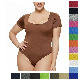  Bodysuit Women Body Streetwear Dropshipping Sexy Bodycon Square Neck Sheath Crotch Basic Black Overalls Top Bodysuit