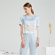  Ladies Satin Silk Custom High Quality Wholesale Sleepwear Pajamas Set