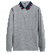  Factory High Quality Long Sleeve T-Shirt Men′s Stand Collar Blank Long Sleeve Polo Shirt Men′s T-Shirt
