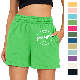  Wholesale Casual Women High Waist Pocket Custom Logo Sportswear Cotton French Terry Gym Sweat Womens Shorts