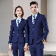  Custom Made High Quality Printed 3 Pieces Double Breasted Slim Men Suit