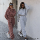  Wholesale Women Tracksuit Set Jogging Sweat Suits with Fleece Inside