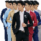 Formal Work Business Wedding Blazers Coat Suit for Men manufacturer