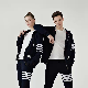  Sports Cardigan Jacket Three-Color Webbing Hooded Zipper Sports Wear