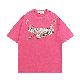 Custom Patch Streetwear Graphic Tees Vintage 100% Cotton Oversized Washed T Shirts manufacturer