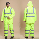  Factory Produce Safety High Visibility Reflective Raincoat Traffic Workwear Uniform Set