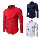 Fashion Double Breasted Casual Long Sleeved Shirts for Men