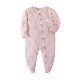  Custom Organic Long Sleeve Baby Zipper Romper Baby Zip Romper Baby Romper with Feet Zipper Pajamas Onesie Sleepwear