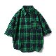 Wholesale Mens Cotton Quality Flannel Shirts with Short Sleeves manufacturer