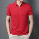  China Guangzhou Factory Customized Breathable Fashion Men Polo Shirt with Zipper