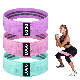 Custom Printed Exercise Hip Fabric Fitness Yoga Elastic Belt Loop Resistance Band manufacturer