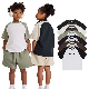  285g Contrast Raglan Children′ S Short Sleeve American Fashion Brand Cotton T-Shirt Men