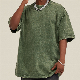  Customization Brand Your Own Logo Heavy Cotton Vintage Fashion Acid Wash Short Sleeve Shirts