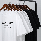  100% Cotton White T Shirt Custom T Shirt Printing Blank T-Shirt Men Round Neck Black T Shirt Unisex Plain Tshirts for Printing
