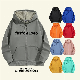  Unisex Custom 350GSM Blank Oversized Custom Logo Sweatshirts Warm Full Zip up Fleece Hoodie