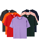  High-Quality Unisex Solid Color Gym 100% Cotton Oversized Custom Plain T Shirt