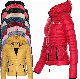  Hot Sale Custom Women′s Slim Hooded Down Cotton Jacket