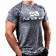  Men′ S Bodybuilding Fitness Gyms Cotton/Spandex T-Shirt Sports Breathable Muscle Fit Top Tee Shirt
