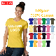  High Quality Fashion Yellow Promotional Customization Wholesale Tshirt for Women
