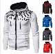  Custom Long Sleeve Sport Wear Workout Zip up Hoodies Men Jacket