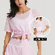  Women New Style Two Sides Wearable Casual Yoga Sports Top Breathable Fitness Short Sleeve T-Shirt