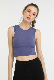  Wholesale Women Ladies Workout Sport Wear Gym Fitness Rib Knit Yoga Vest Tanks Tops Crop Tops