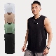  Custom Logo Wholesale Men Sports Tank Top Custom Muscle Fitness Vest Men Running Tank Top