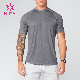  Mens High Quality Active Sports Grey Fashion Short Sleeve T Shirt
