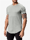  Bulk Wholesale Muscle Slim Fit Raglan Sleeve 100% Bamboo Lightweight Round Scoop Bottom T Shirt Screen Print Blank Longline Tshirt Men