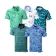  Golf Man′s Clothing Polo Shirts Manufacturer Custom UV Sun Protection Short Sleeve