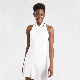  Golf Polo Shirts White Sleeveless Women V Neck Custom Logo Top Quality