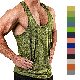  Wholesale High Quality Custom Print Logo Gym Singlets Blank Gym Mens Stringer Singlet Wholesale Tank Top for Men