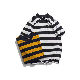 New Design Men Striped T Shirt Custom Logo Screen Printing T Shirt