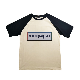  Summer Fashion Cotton 180g Round Neck Raglan Short Sleeve T-Shirt Customization