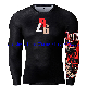  High Quality Brand Male Gym T Shirt Men 3D Printed Funny Rash Guard Long Sleeves Quick Dry T Shirts Wholesale