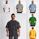  Plus Size Casual off Shoulder Basic Cotton Short Sleeve Sports T-Shirts Wholesale Men′s Summer Clothes Round Neck Tee Shirt