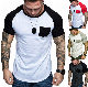  Top Fashion Men Bamboo Fiber Printing Blank Pocket T Shirt Wholesale Manufacturer