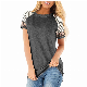 Raglan Sleeves Contrast Colors Custom Sleeves Women T Shirts manufacturer