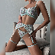  3377 Womens Sexy Erotic Underwear Lingerie Ladies Mesh Lace Transparent Flower Embroidery Pantie Lingerie Set for Women