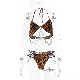 Leopard Print Suspender Metal Chain Sexy Underwear Set manufacturer