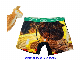  OEM Black Cat Print 95%Polyester 5%Spandex Men′ S Knit Underpants Underwear, Boxer Briefs, Undershorts