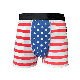 Cotton Bamboo Fabric Stripe Printing Boxer Briefs Men Underwear