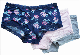  Printed Briefs with Lace Trim for Ladies