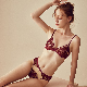  French Triangle Cup Sexy Lace Bra Breathable Eyelash Thin Underwear