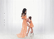  Women′ S Lace Pregnant Floor Length Photo Shooting Dress Evening Long Maxi Dress Photography Long Sleeve Maternity Dress