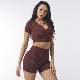 Seamless Gym Set Fitness Wear Yoga Suit Outfit Activewear